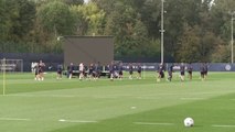 RB Leipzig train ahead of UEFA Champions League game with Manchester City