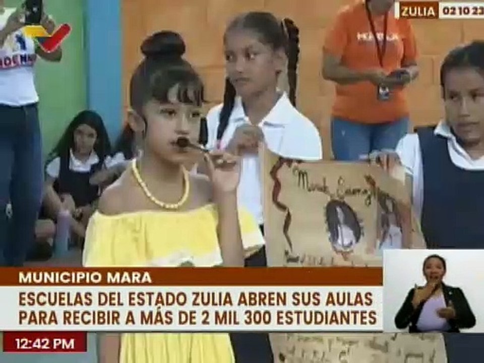 Escuelas de Mara en el edo. Zulia abren sus pue...