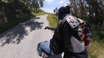 Guy riding an electric unicycle hits a small spot of gravel and crashes hard *Hilarious Fail*