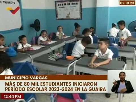 Más de 320 instituciones educativas en el edo. La Guaira dieron inicio al año escolar 2023-2024