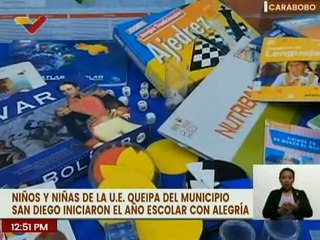 Con expectativas y entusiasmo los niños de la U.E. Queipa en el edo. Carabobo iniciaron sus clases