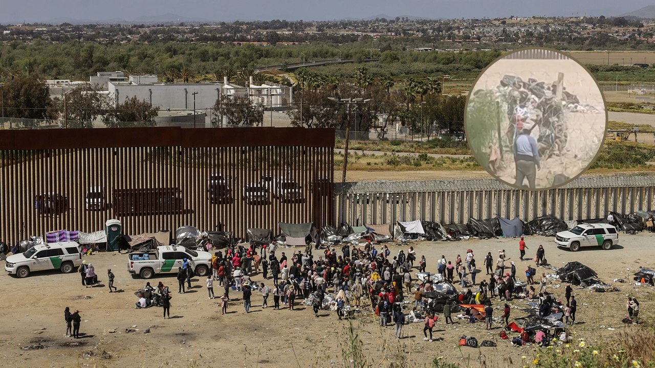 Cámara capta momento en el que funcionario de la Guardia Civil agrede a un migrante en la frontera entre México y EE. UU.