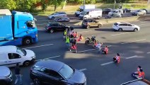 Activistas climáticos intentan bloquear una autopista en Portugal y pasa esto
