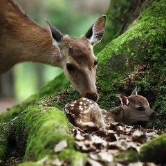 La tendresse de la nature à son meilleur !