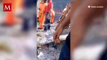 Rescatistas en Ciudad Madero trabajaron durante horas bajo los escombros para salvar vidas