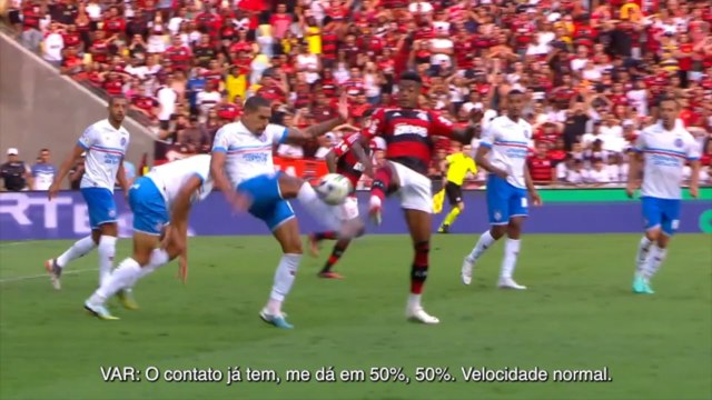 CBF divulga aúdios e imagens do VAR de Flamengo e Bahia pelo Brasileirão