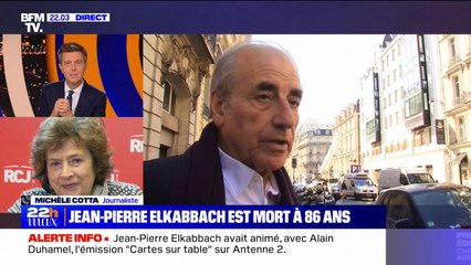 Décès de Jean-Pierre Elkabbach: "C'est quelqu'un qui a toujours recherché l'excellence", se souvient la journaliste Michèle Cotta