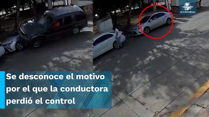 Bebé sale ileso tras choque