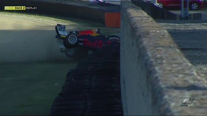 Italian F4 2023 Mugello Race 2 Lindblad Badoer Big Crash