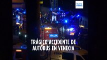 Al menos 21 muertos en un accidente de autobús en Italia