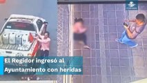 Así cayó desde un balcón el regidor de Salvatierra, Guanajuato, Jorge Luis Zamora