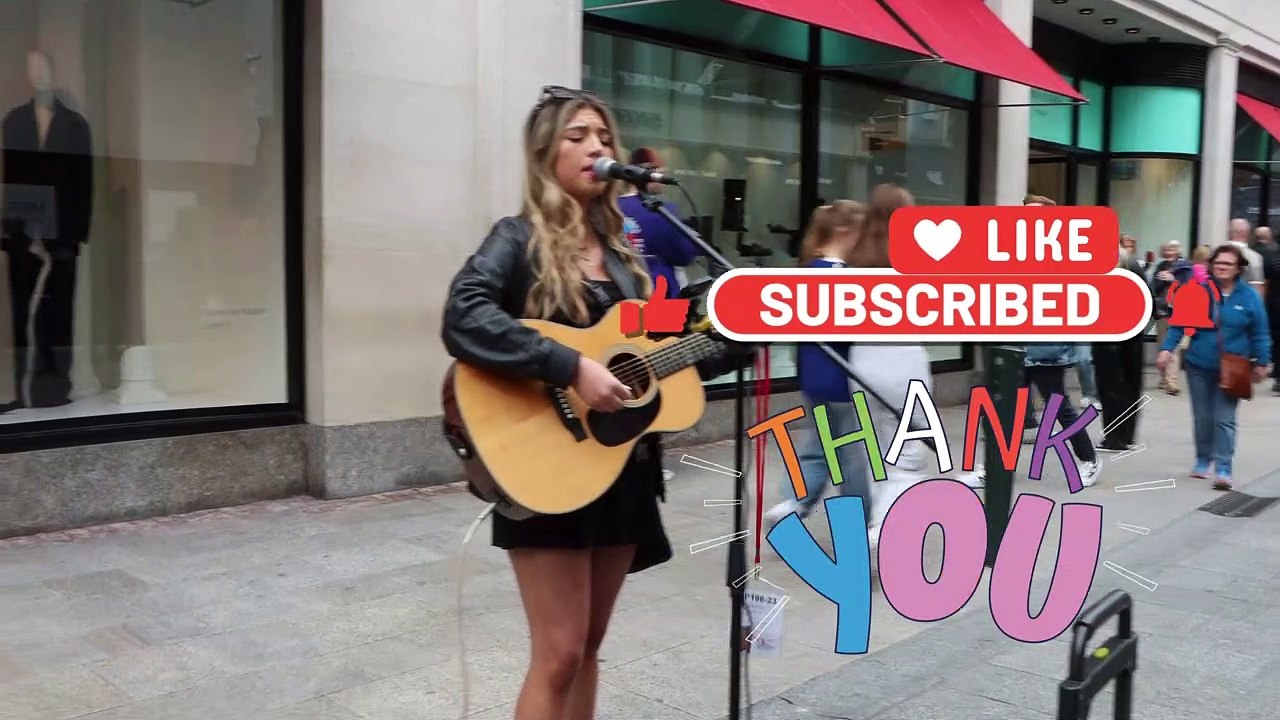 Kylabelle cover of All of Me by John Legend from Grafton Street Dublin