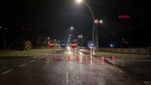 Route effondrée sur l'autoroute Güneysu à Rize