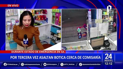 En estado de emergencia, asaltan farmacia cerca de comisaría en SJL