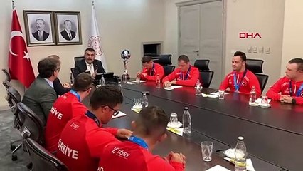 Le ministre de l'Éducation nationale, Yusuf Tekin, a accepté l'équipe nationale de futsal trisomique