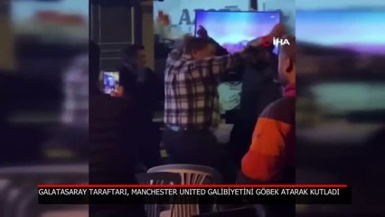 Galatasaray’ın galibiyetini göbek atarak kutladılar