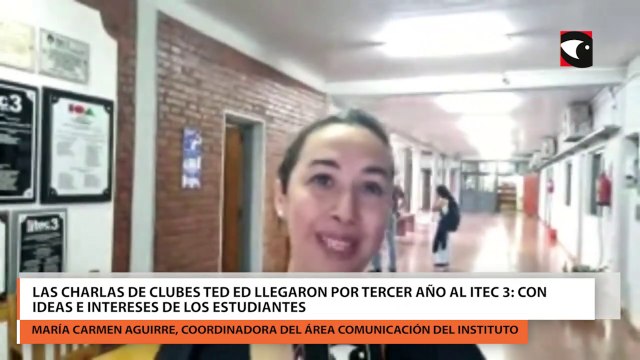 Las charlas de Clubes TED Ed llegaron por tercer año al ITEC 3 con ideas e intereses de los estudiantes
