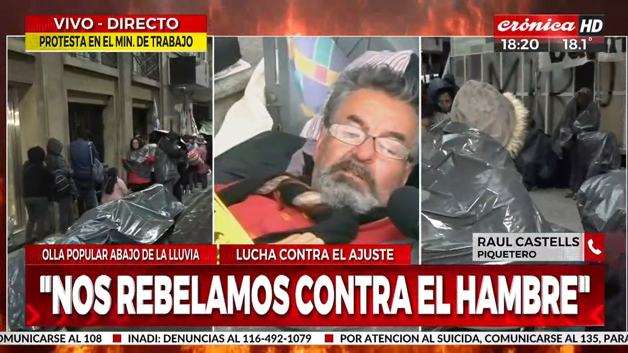Raúl Castells: "Nos rebelamos contra el hambre"