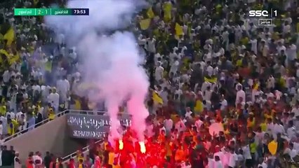 Ronaldo's first goal with Nasr against an African team