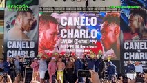 Así se vivió la ceremonia de pesaje del Canelo y Charlo