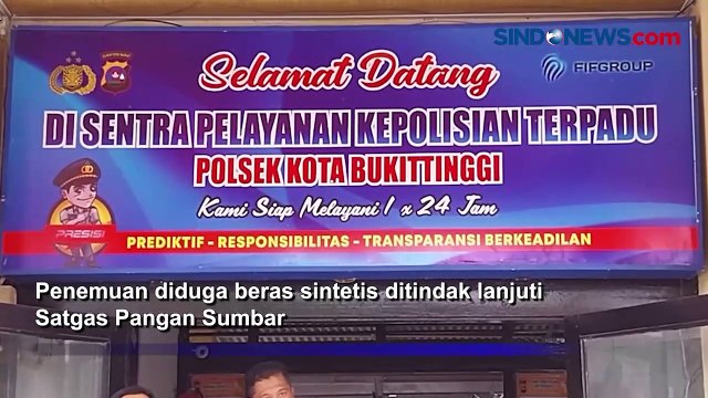 Awas! Ditemukan Beras Diduga Sintetis di Bukittinggi, Satgas Pangan Imbau Warga Hati-Hati