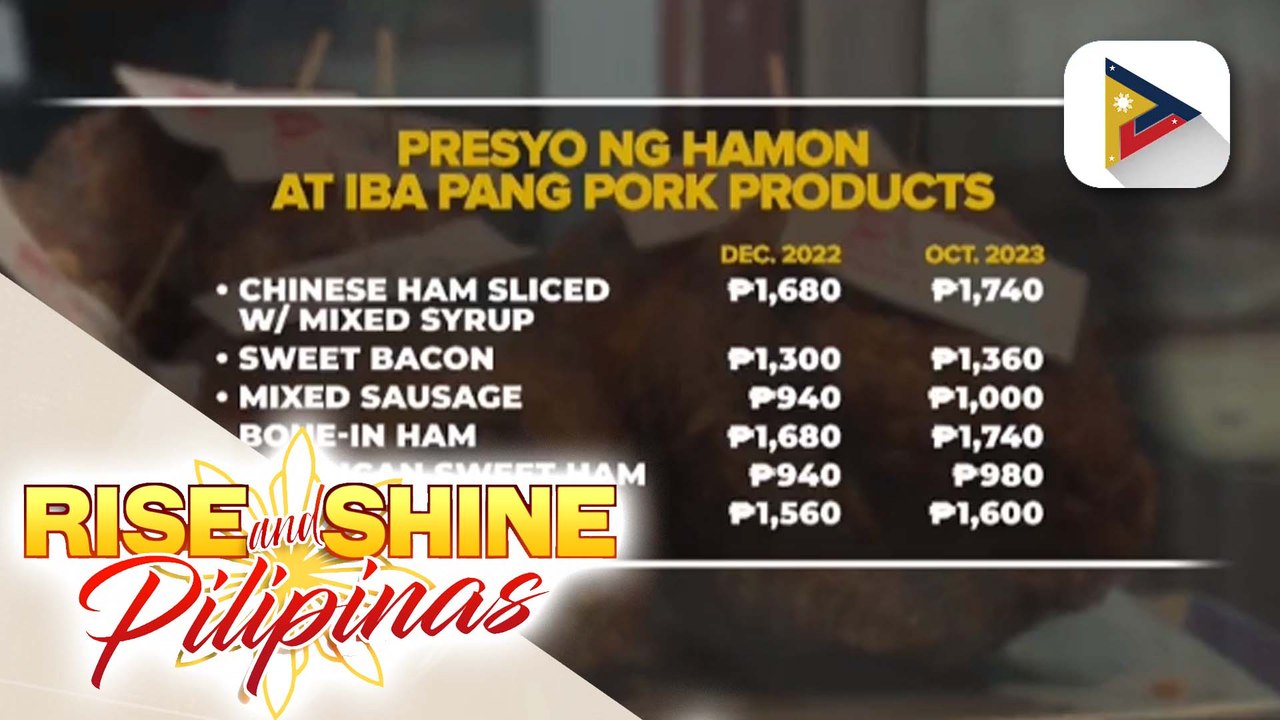 Presyo ng hamon at karneng baboy, tumaas