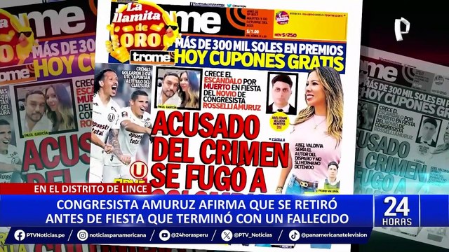 Rosselli Amuruz sobre crimen en Lince: No tuve nada que ver con la organización de esa reunión