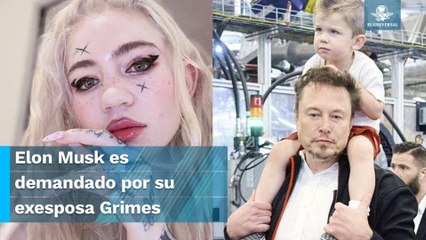 Tras pedirle que la dejara ver a su hijo, Elon Musk recibe demanda de su exesposa, Grimes