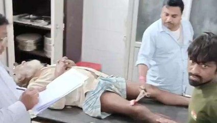 सतना: जमीन बंटवारे को लेकर बेटे ने की पिता से मारपीट, पत्थर से किया हमला