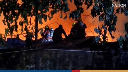 Fire broke out at a wooden building inside Klong Prem Central Prison | The Nation