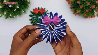 Learn How TO Make Mini Christmas Wreath | Christmas Tree Ornaments | Foamiran Christmas Ornaments