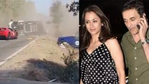 Bollywood Actress Gayatri Joshi With Husband Italy Car Accident Video, Ferari Couple On Spot..
