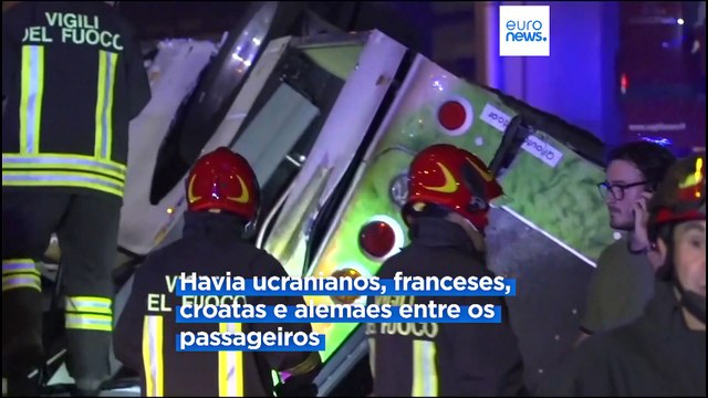 Despiste de autocarro em Veneza faz mais de 20 mortos