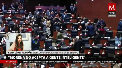 Kenia López Rabadán: "A Morena lo que le gusta es la subordinación, la poca inteligencia"