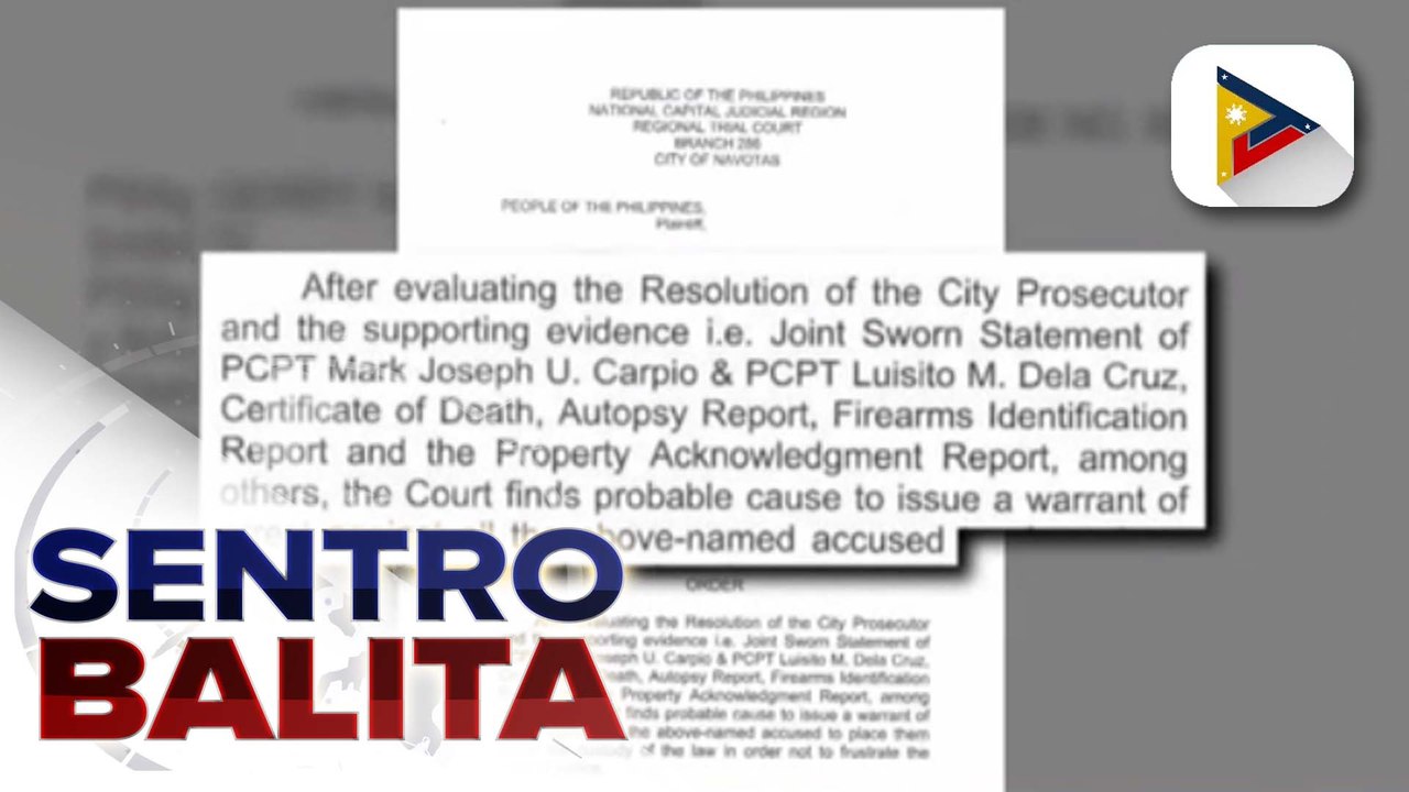 Anim na pulis na umano’y sangkot sa pagkamatay ni Jemboy Baltazar, pinaaaresto na ng Navotas RTC