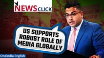 NewsClick Raid: US Dept of State over raids on journalists in India | Vedant Patel | Oneindia News