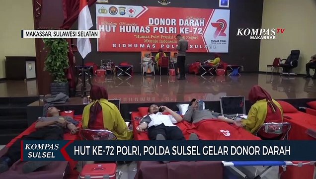 Hut Ke-72 Polri, Polda Sulsel Gelar Donor Darah