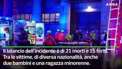 Bus cade da un cavalcavia a Mestre