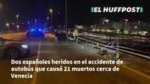 Dos españoles heridos en el accidente de autobús que causó 21 muertos cerca de Venecia