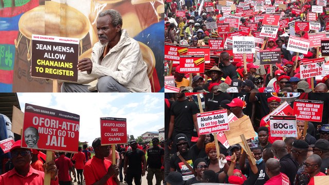 Gana'da düzenlenen protestoda Merkez Bankası Başkanı'nın istifası istendi