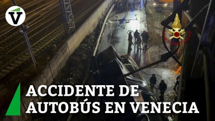 Download Video: Dos españoles han resultado heridos en el accidente de autobús de Venecia que ha dejado 21 muertos