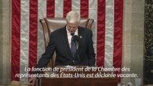 Le président de la Chambre américaine des représentants destitué, une première historique