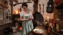 Making Dinner in 1796 _Fire Cooking Delicious Meat_ ASMR Real Historic Recipes