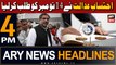 ARY News 4 PM Headlines 4th October 2023 | NAB summons Shahid Khaqan