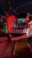 #Preliminar Impactado contra un poste de energía eléctrica fue como terminó un autobús de transporte de personal sobre avenida 8 de Julio, a la altura de Los Olivos #GuardiaNocturna