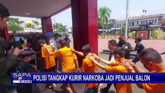 Modus Kurir Narkoba Edarkan Sabu dan Ganja Sambil Keliling Jualan Balon!