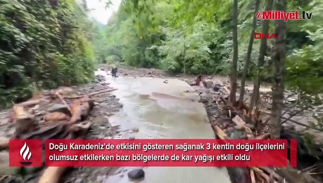Kıyıda yağmur, yüksekte kar var! Ekipler 3 kentte teyakkuz halinde