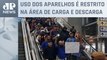 Funcionários protestam contra proibição de celulares no aeroporto de Guarulhos