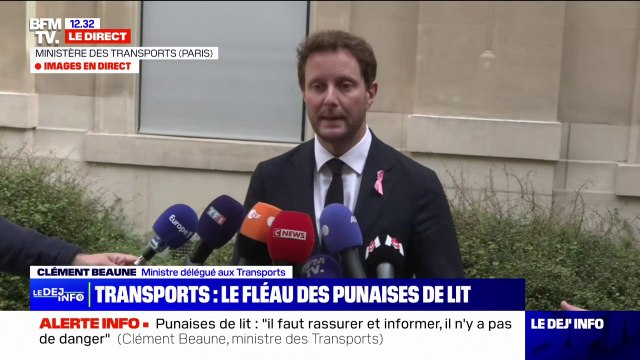 Clément Beaune: Il n'y a pas de recrudescence de punaises de lit dans nos transports