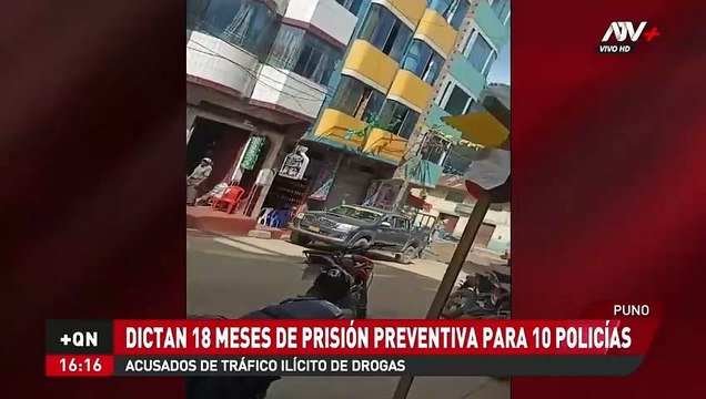 Puno: Dictan 18 meses de prisión preventiva para 10 policías acusados de tráfico ilícito de drogas